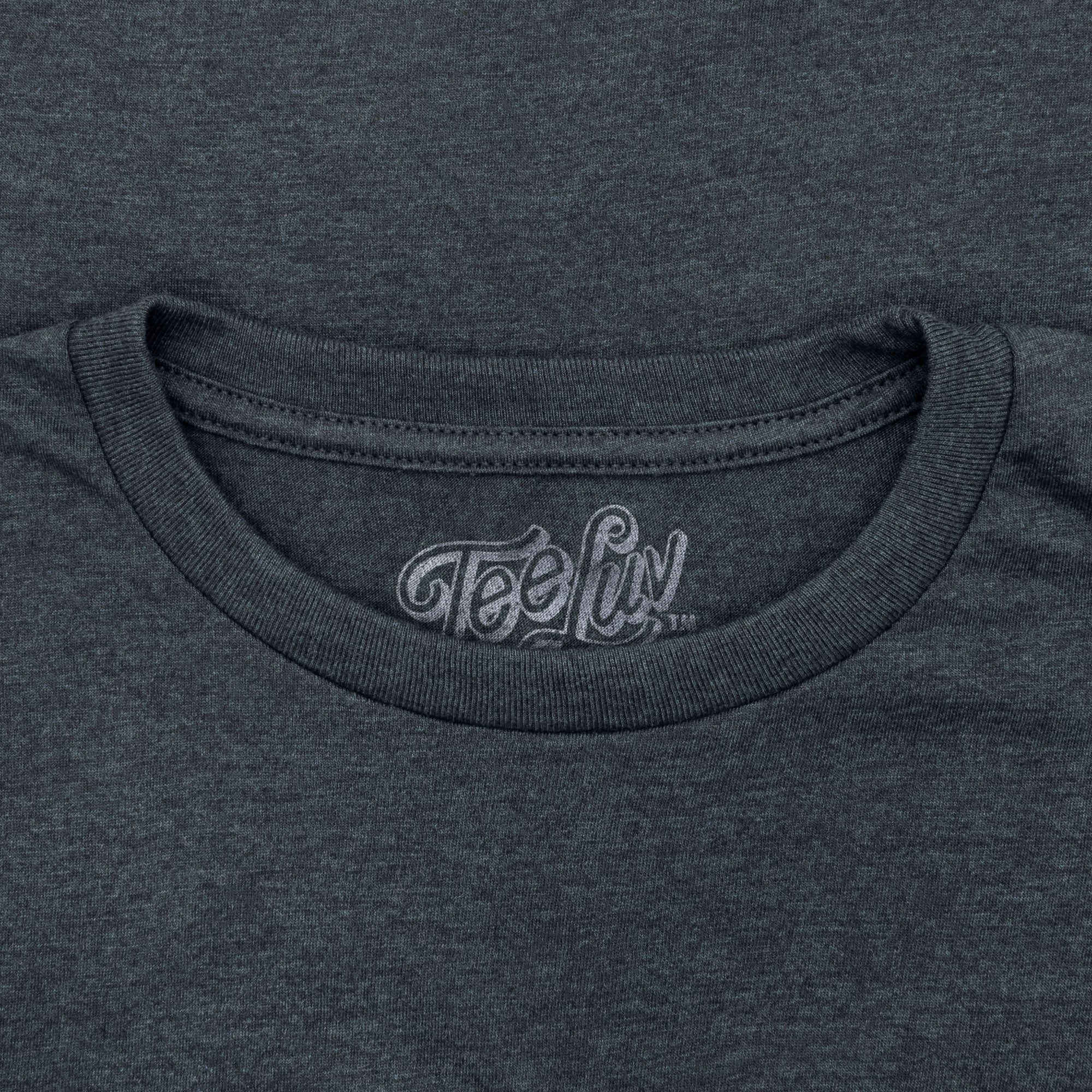 Original Coors Rodeo Cowboy Front and Back Print T-Shirt - Denim Black Heather